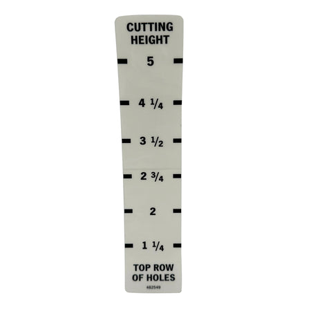 Scag OEM 482549 — DECAL, CUTTING HEIGHT