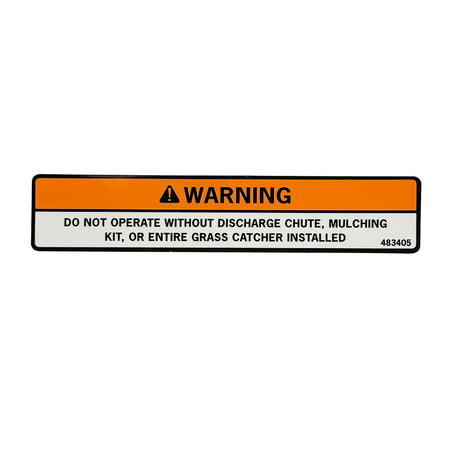 Scag OEM 483405 — DECAL, WARNING
